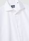 White slim-fit pure cotton shirt with cutaway collar_2