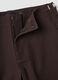 Pantaloni chino marroni in puro cotone baggy fit_1