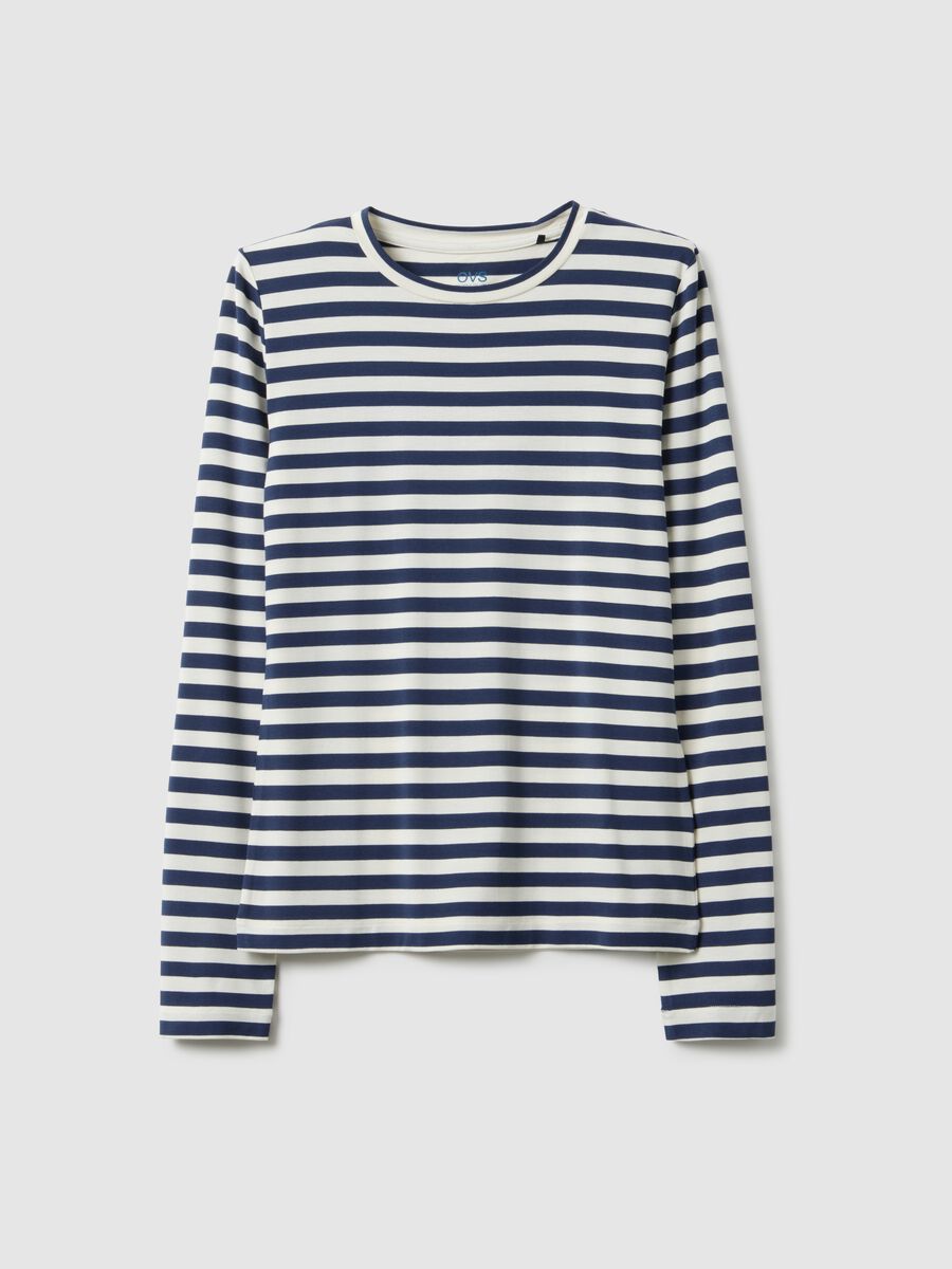 Multicolour striped long sleeve T-shirt, regular fit_4