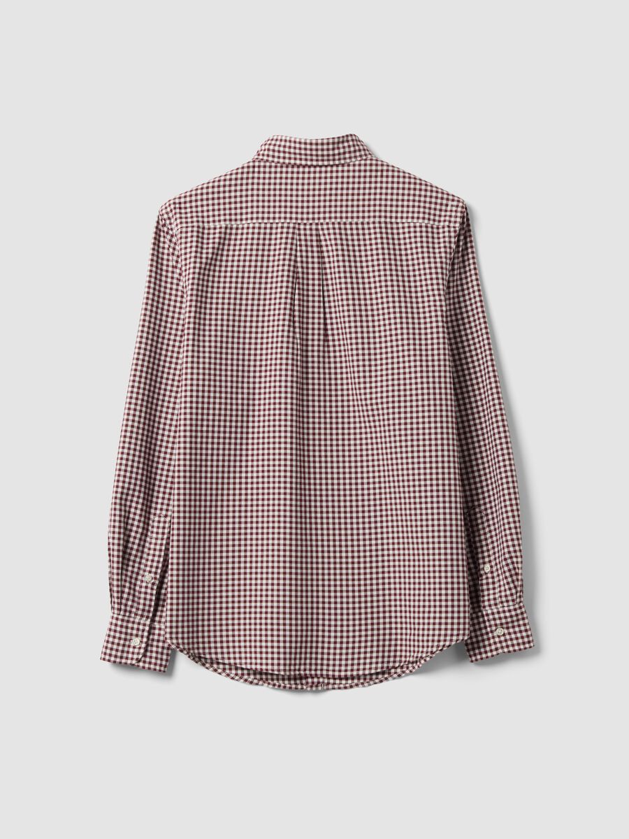 Men&rsquo;s multicolour pure cotton Oxford check shirt, regular fit_6