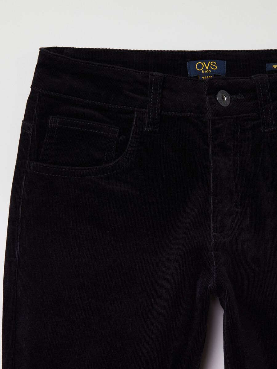Five-pocket corduroy trousers_2