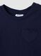 Pack de 2 t-shirts azul-marinho e branco creme em algod&atilde;o puro com estampado_2