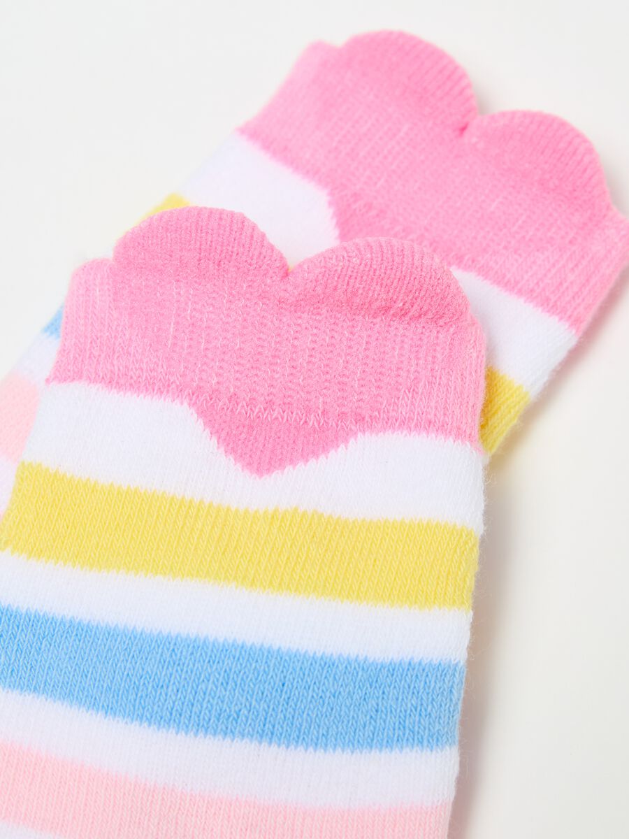 Two-pair pack slipper socks in organic cotton_2