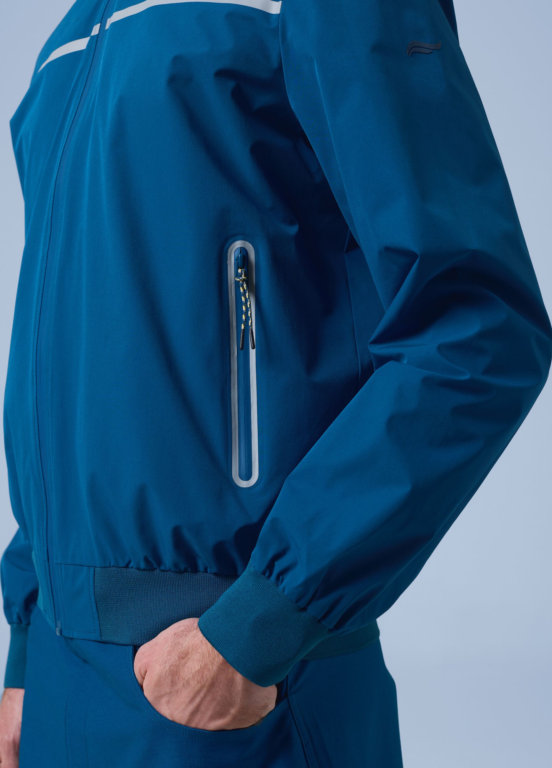 ALTAVIA SAILING blue windbreaker jacket with zip