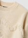 Beiger Strickpullover mit Fransen und Rundhalsausschnitt f&uuml;r M&auml;dchen_3