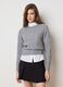 Grey regular fit jumper with jewel neckline_3