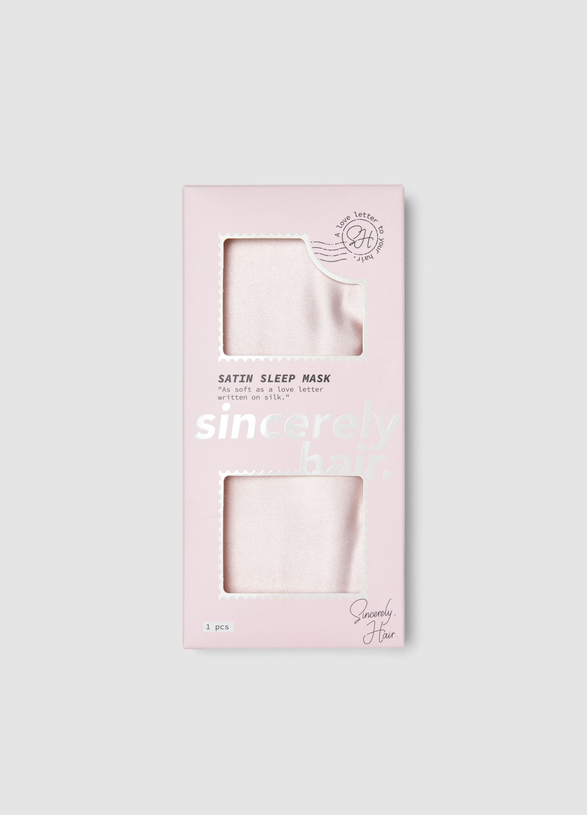 SINCERELY HAIR Masque de sommeil en satin rose