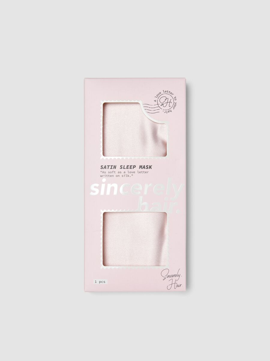 SINCERELY HAIR Masque de sommeil en satin rose_0