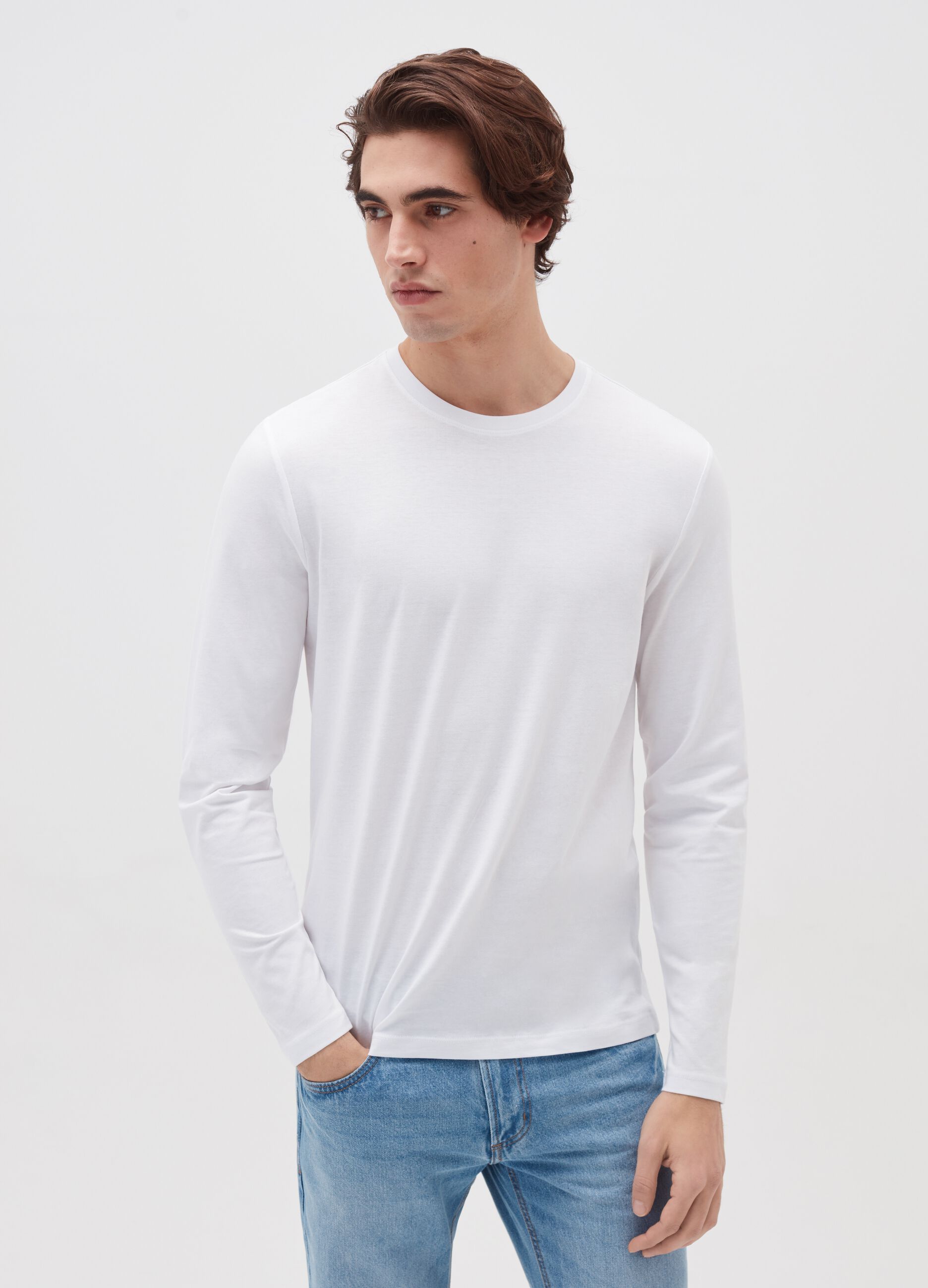 Camiseta algodón 100% manga larga