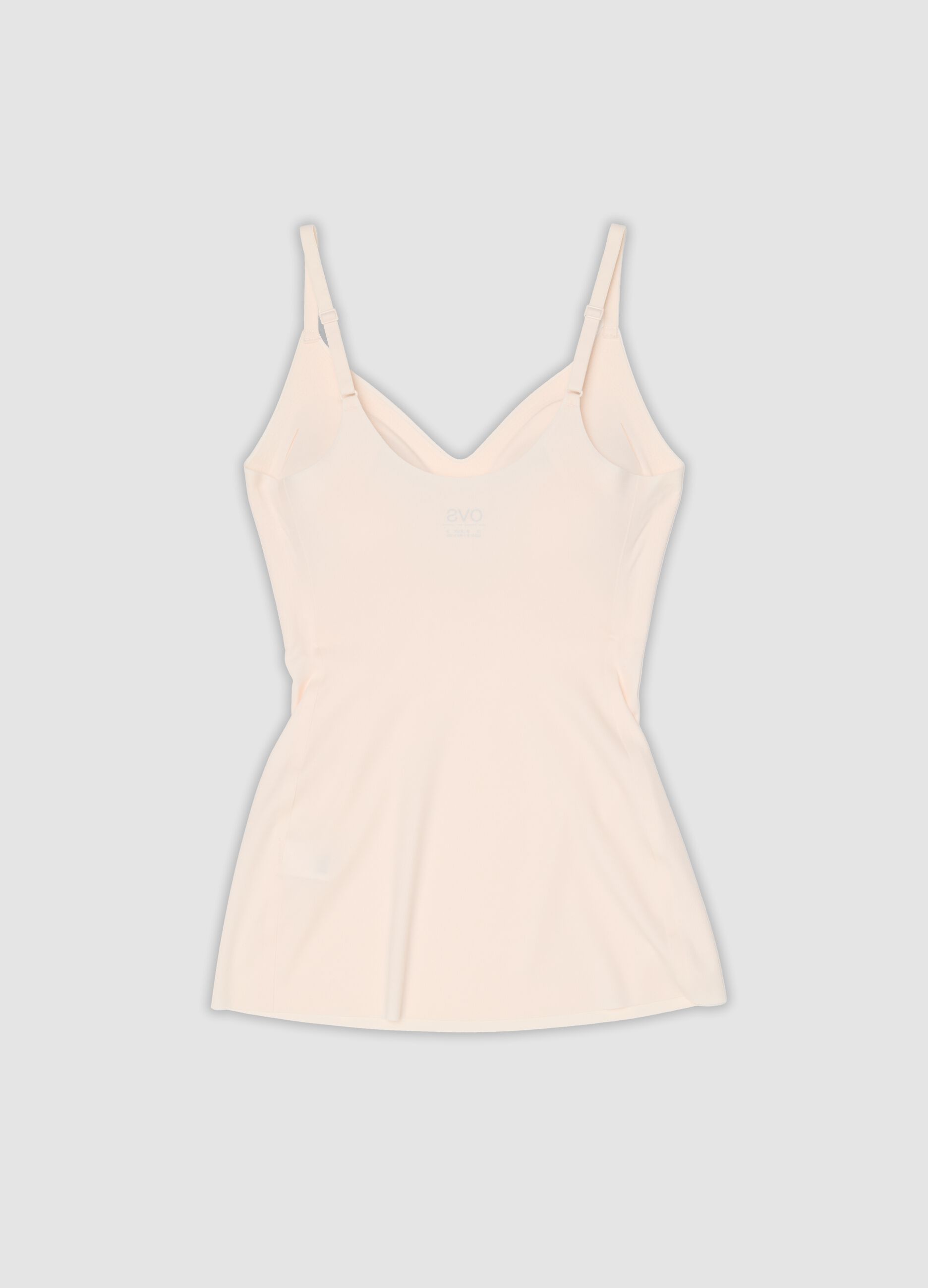 Pink stretch V-neck camisole
