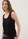 Black stretch viscose tank top_0