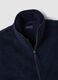 Gilet blu con colletto regular fit_5