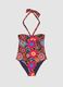 Multicolour stretch fabric swimsuit_4