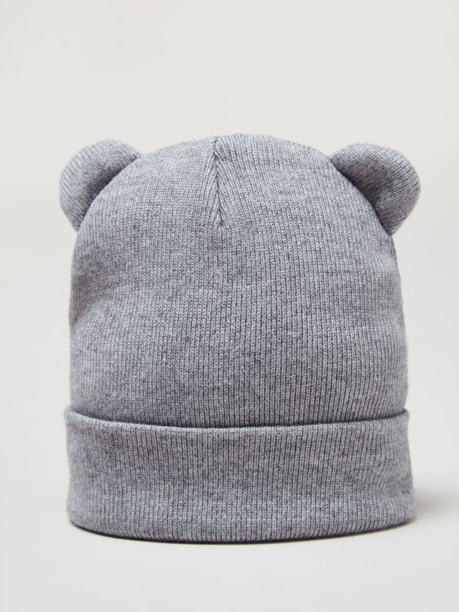 Knit hat with ears_0