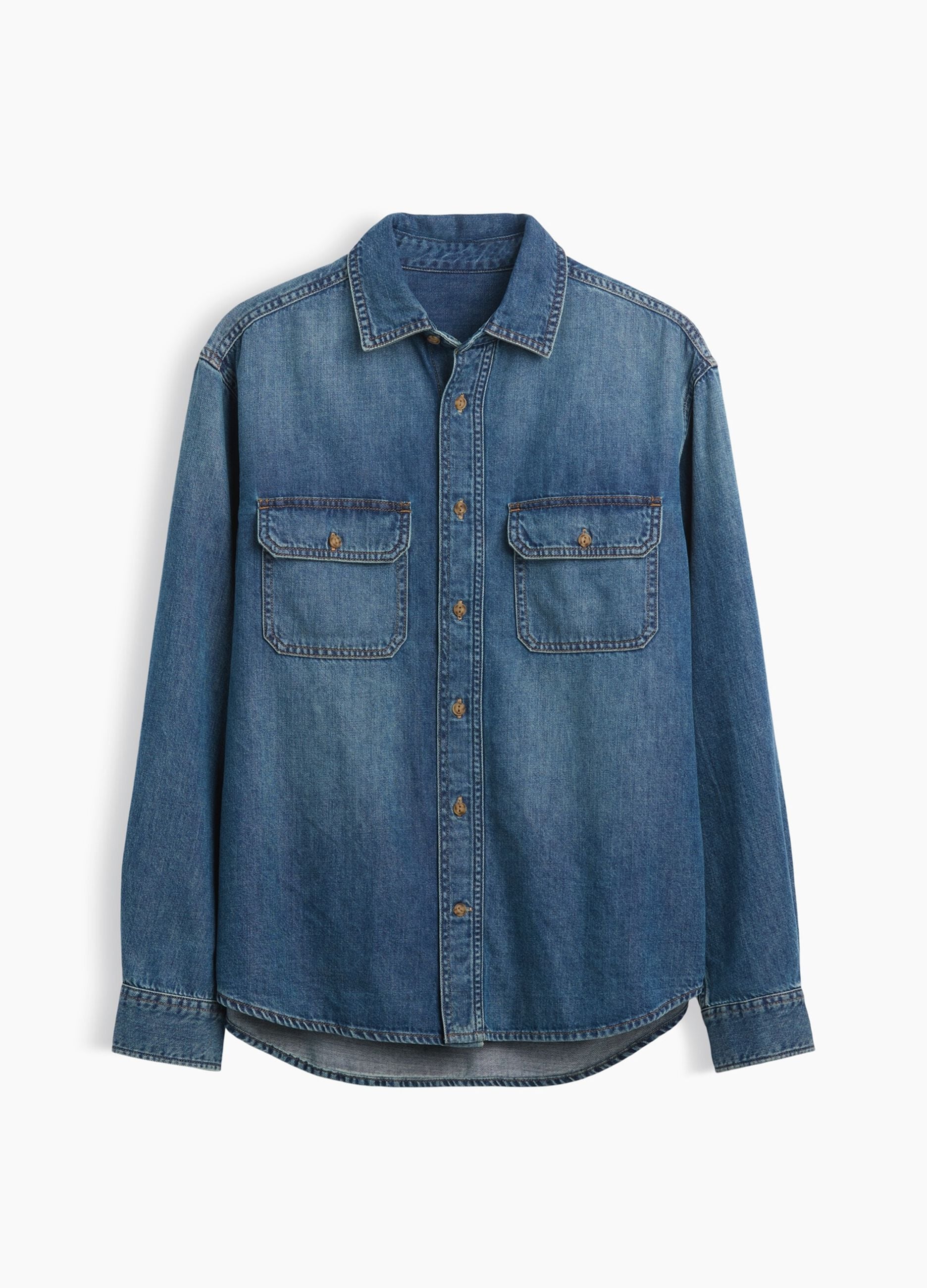 Denimhemd aus Baumwoll- und Lyocell-Mix