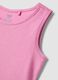 Girls' sleeveless pink pure cotton dress regular fit_2