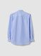 Blue striped cotton-blend shirt with button-down collar, easy-iron, regular fit_5