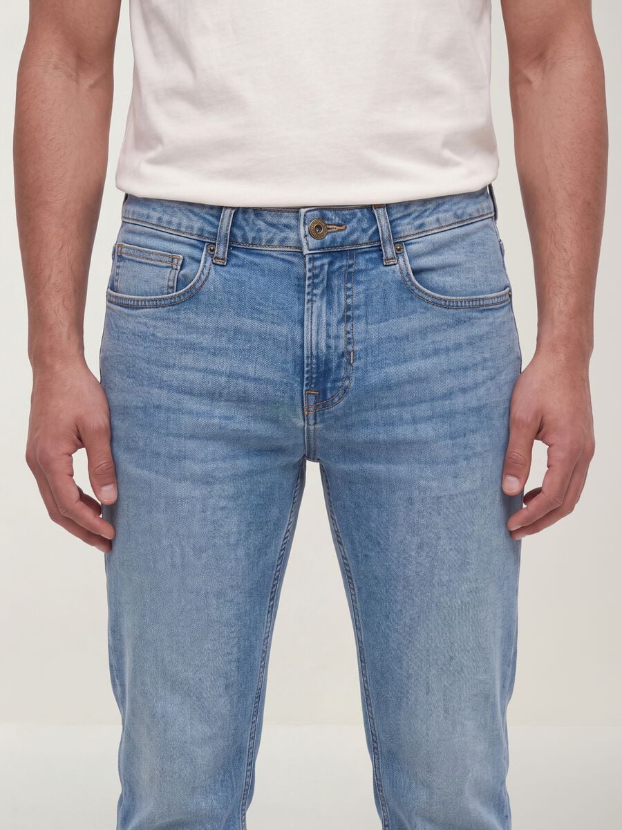 Slim-fit stretch cotton denim jeans_2