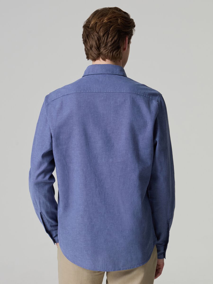 Linen and cotton shirt with pockets_2