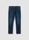 Blue slim-fit stretch cotton jeans_4