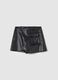 Glossy-effect skort with pockets_3