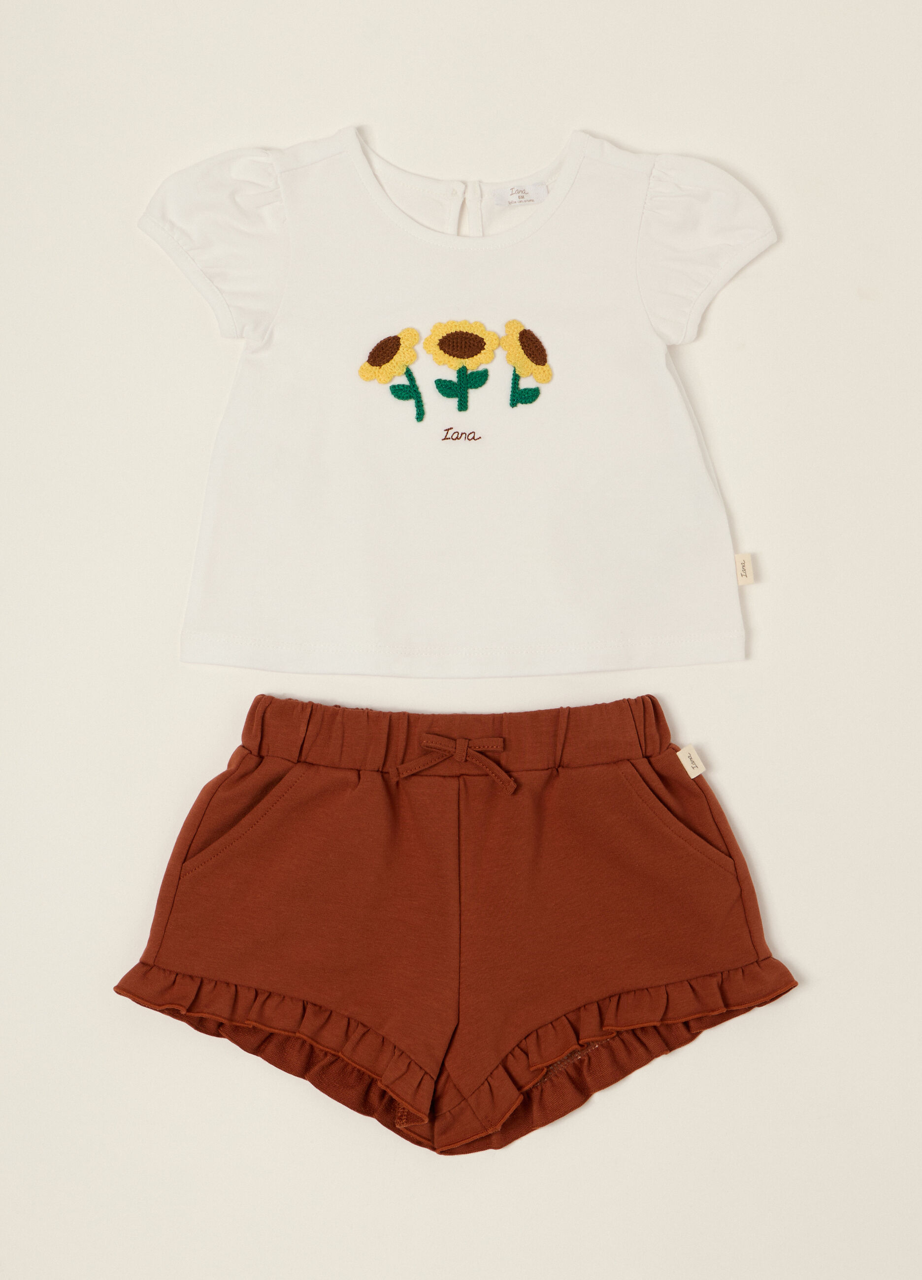IANA stretch cotton jersey jogging set