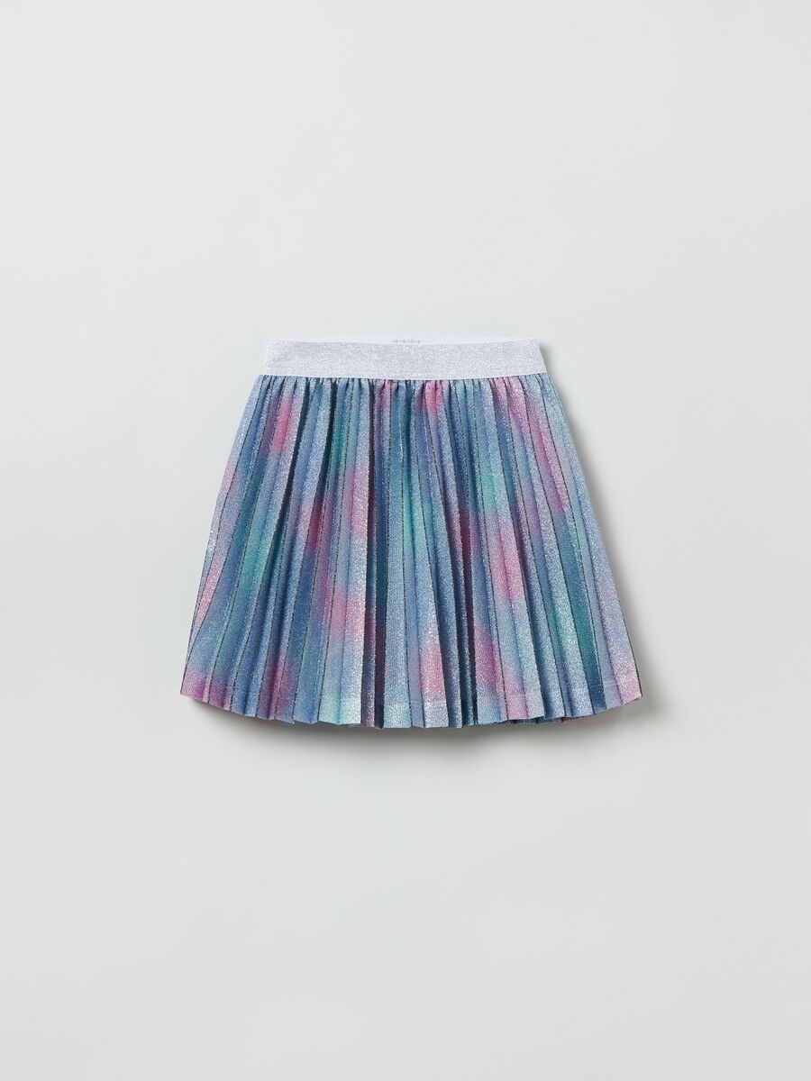 Pleated skirt with lurex_0