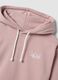 Sweatshirt rosa com capuz em algod&atilde;o puro com estampado Lilo & Stitch_5