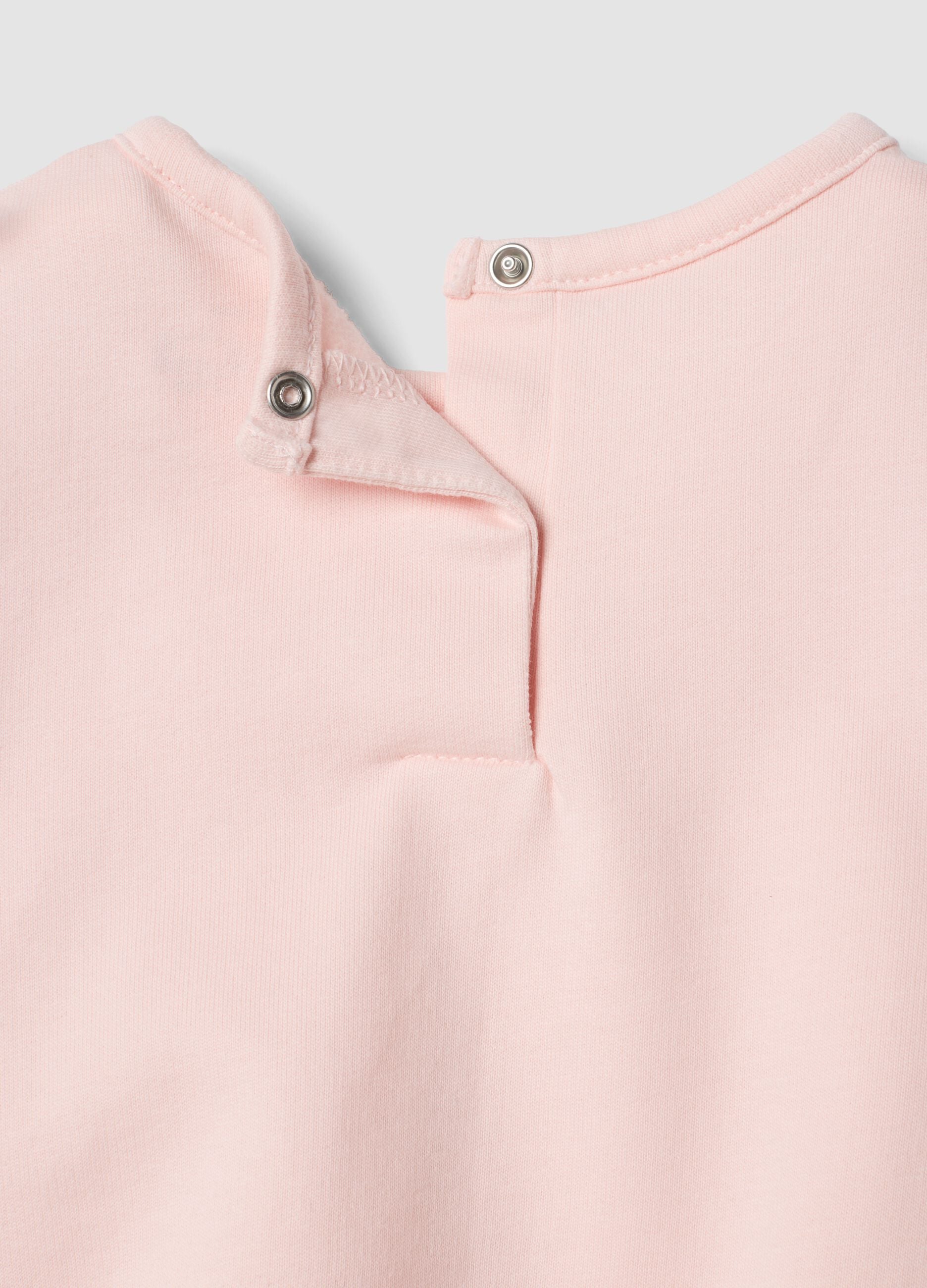 Pink organic cotton pyjamas with teddy bear print