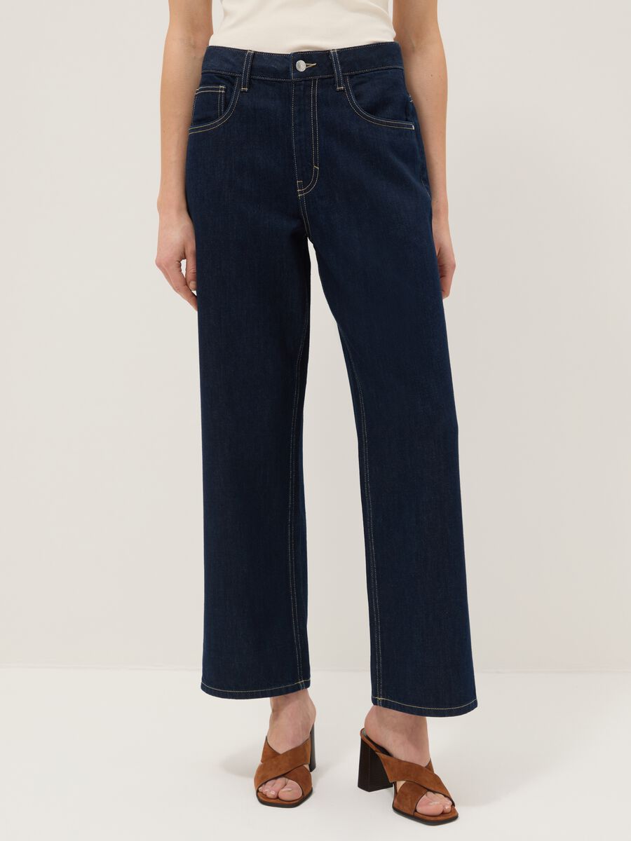 Pure cotton blue baggy fit jeans_1