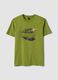Gr&uuml;nes T-Shirt aus reiner Baumwolle mit Paul-Frank-Print, Regular Fit_4