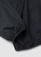 Black oversized rain jacket with hood and zip for boys_5