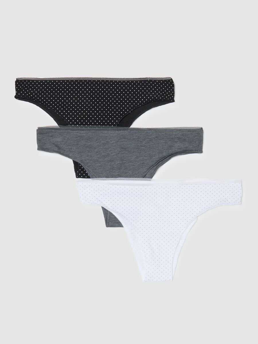 Tripack de cuecas brasileiras em mistura de algod&atilde;o multicolor regular fit_0