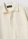 White pure cotton polo with chest pocket, regular fit_5