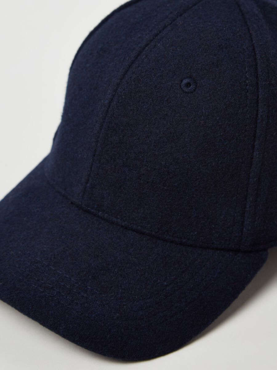 Baseball cap in wool and viscose_1