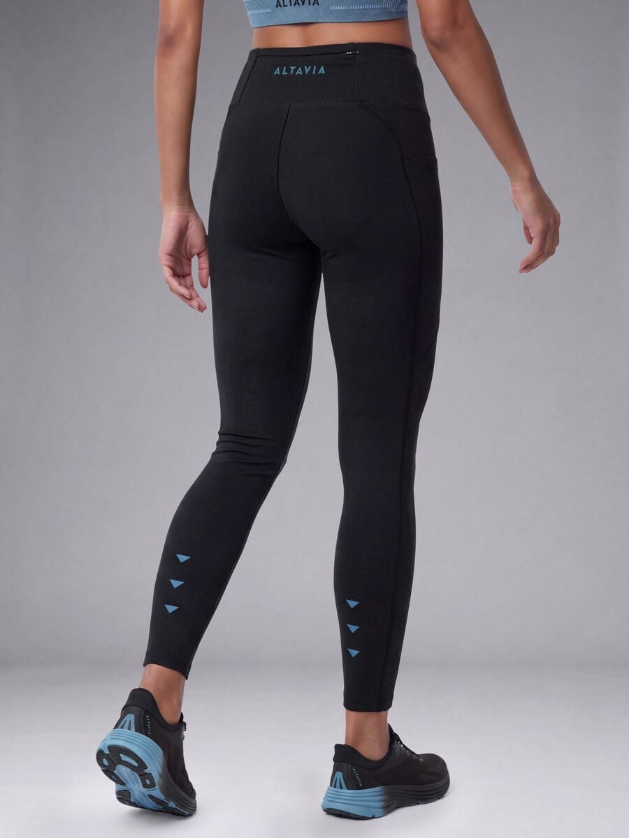 Black stretch-fabric leggings ALTAVIA RUNNING_3