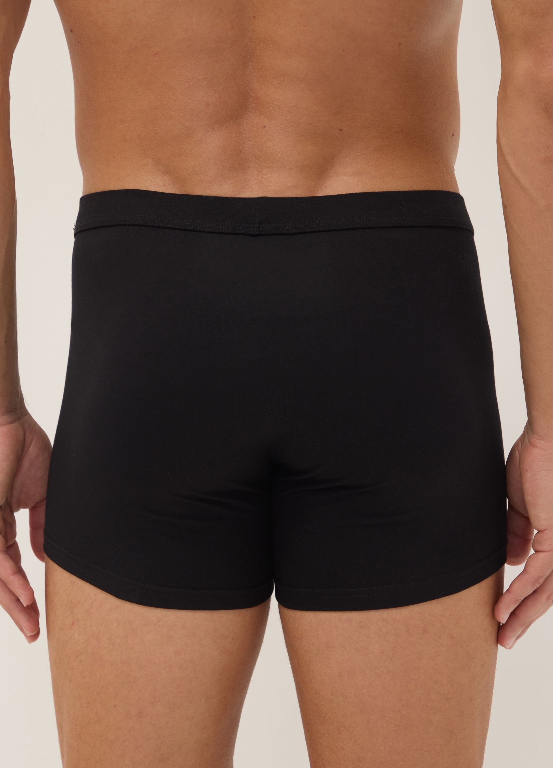 2-pack of black stretch Supima cotton boxers