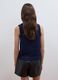 Blue wool-blend gilet with raised collar, regular fit_3
