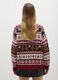 Multicolour Christmas jumper with oversized fit and crew neck_2