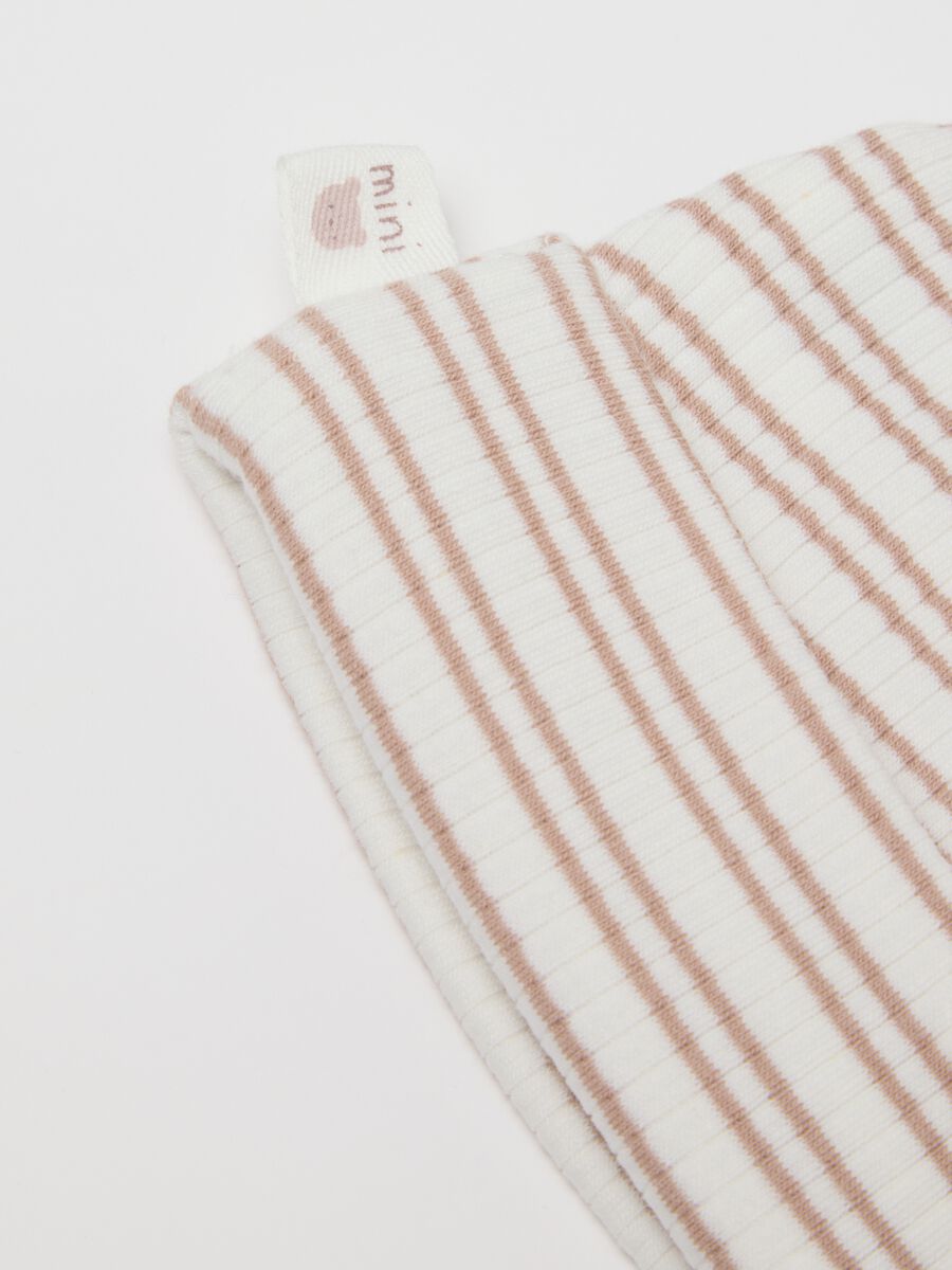 Multicolour Striped Baby Hat in Stretch Cotton_2