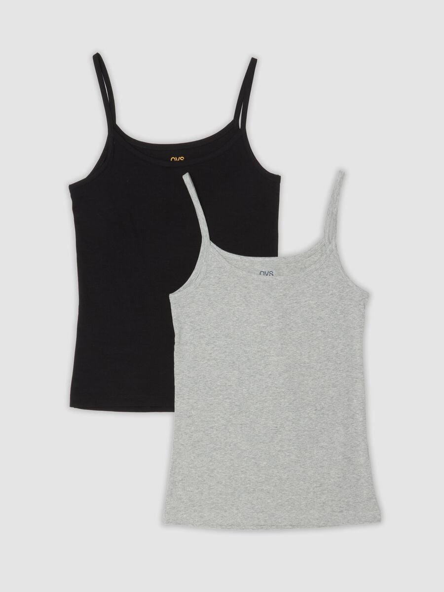 2-pack black stretch cotton crew-neck vest tops_4