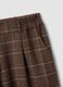 Brown checked regular-fit stretch viscose-blend trousers_1