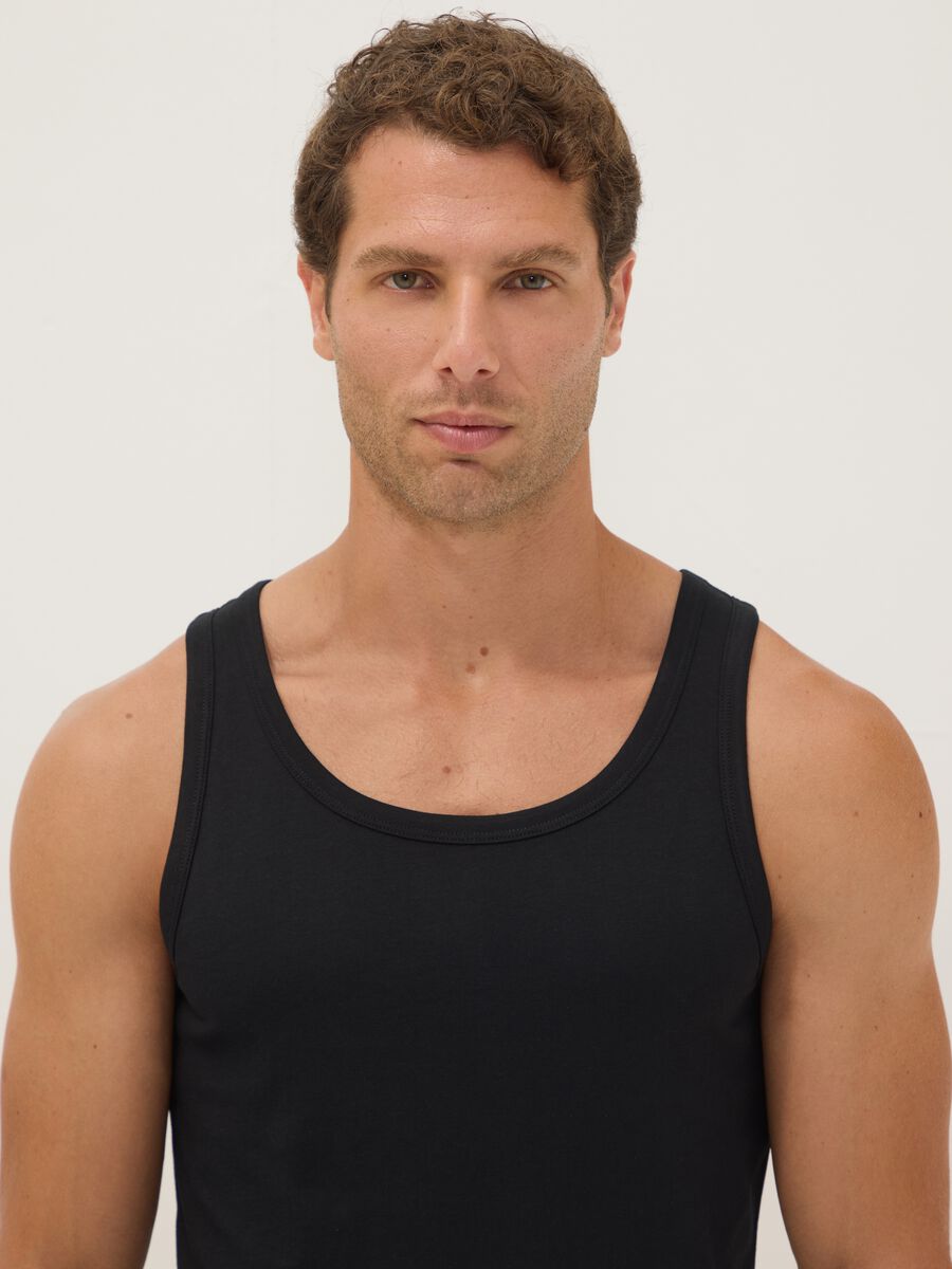 3-pack of blue organic cotton vests_1