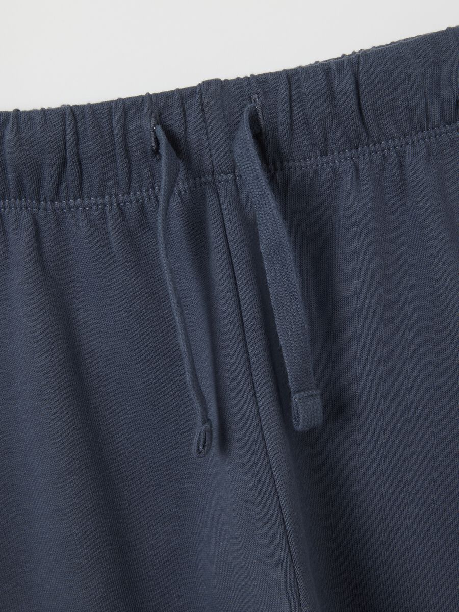 Multicoloured child's tracksuit with print in pure cotton regular fit_3