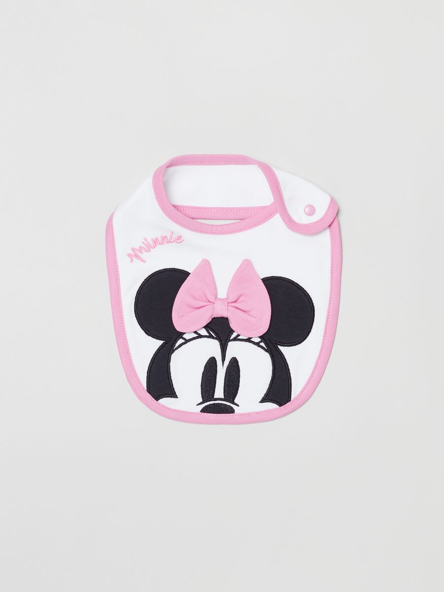 Bib with Minnie Mouse embroidery_0