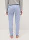 Multicolour striped pyjama trousers in pure cotton regular fit_2