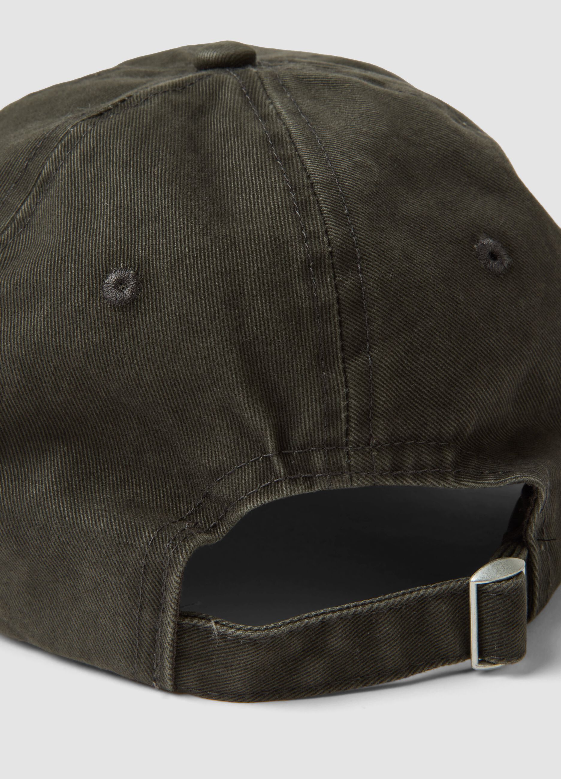 Grey pure cotton baseball cap