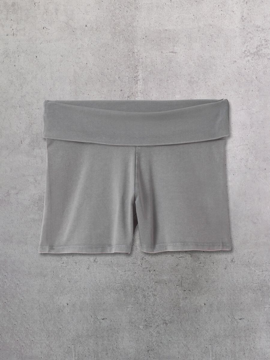Vintage Grey Yoga Shorts_4