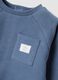Blau-wei&szlig;es Set aus reiner Bio-Baumwolle mit Sweatshirt und Hose_3