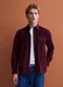 Camicia marrone in puro cotone con due tasche_2